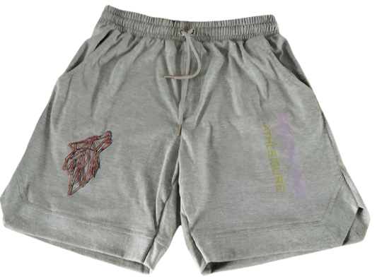 Storm INK Athleisure Shorts (Light Gray)